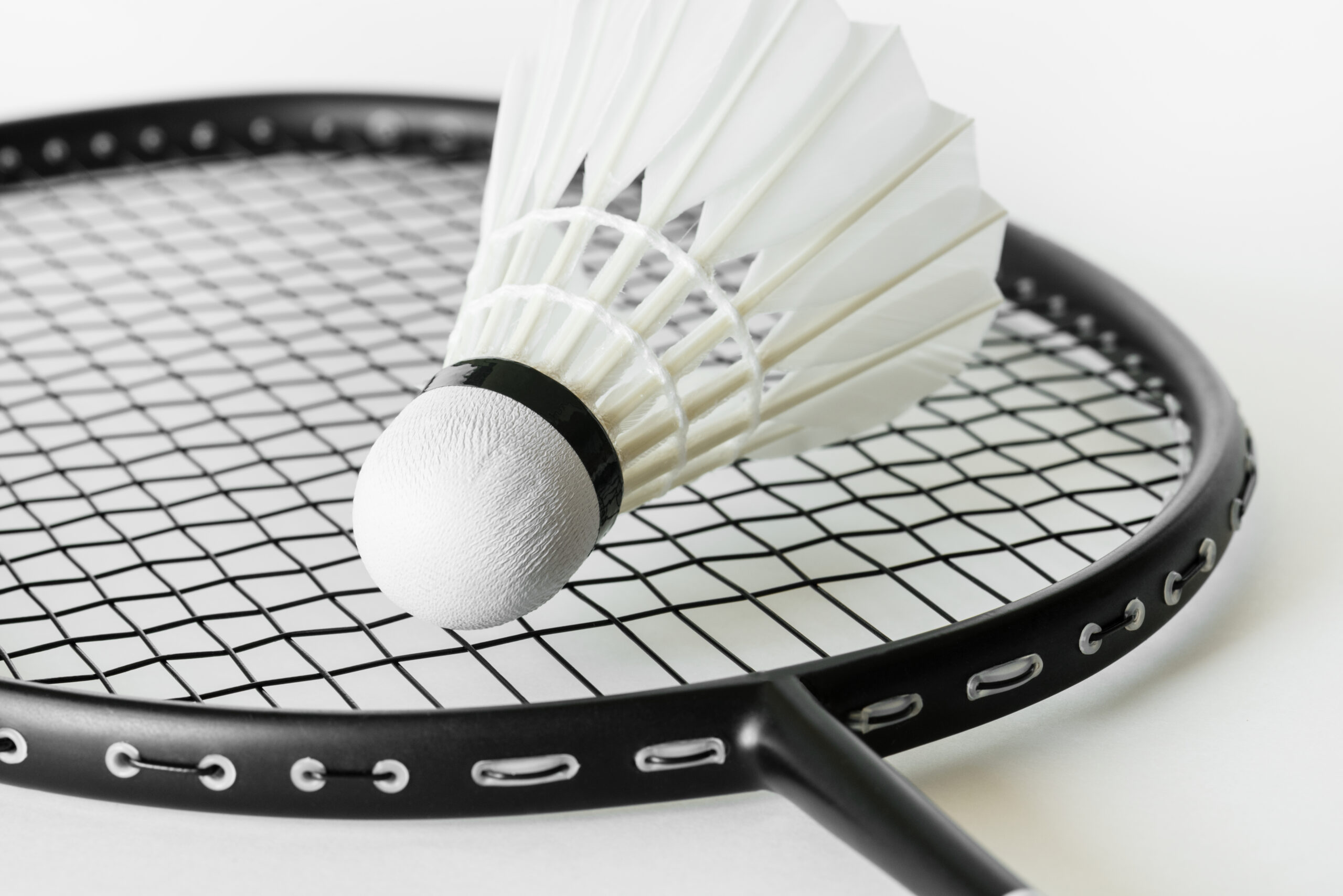 raquette et volant de badminton 